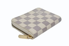 画像をギャラリービューアに読み込む, LOUIS VUITTON ルイヴィトン ジッピーコインパース ダミエアズール N63069 フランス製 PVC ブラック シルバー 美品 中古 4b006194