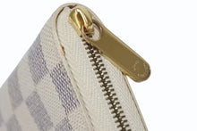 画像をギャラリービューアに読み込む, LOUIS VUITTON ルイヴィトン ジッピーコインパース ダミエアズール N63069 フランス製 PVC ブラック シルバー 美品 中古 4b006194