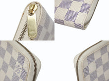 画像をギャラリービューアに読み込む, LOUIS VUITTON ルイヴィトン ジッピーコインパース ダミエアズール N63069 フランス製 PVC ブラック シルバー 美品 中古 4b006194