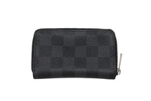 画像をギャラリービューアに読み込む, 極美品 LOUIS VUITTON ルイヴィトン ジッピーコインパース ダミエグラフィット N63076 フランス製 PVC ブラック シルバー 中古 4b006195