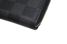 画像をギャラリービューアに読み込む, 極美品 LOUIS VUITTON ルイヴィトン ジッピーコインパース ダミエグラフィット N63076 フランス製 PVC ブラック シルバー 中古 4b006195