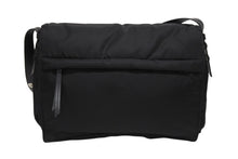 画像をギャラリービューアに読み込む, 極美品 PRADA プラダ ラージ パデッド ショルダーバッグ 1BD256 Re-Nylon ナイロン トライアングルロゴ レザー ブラック 中古 4b006197