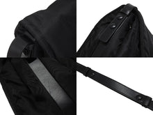 画像をギャラリービューアに読み込む, 極美品 PRADA プラダ ラージ パデッド ショルダーバッグ 1BD256 Re-Nylon ナイロン トライアングルロゴ レザー ブラック 中古 4b006197