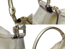 画像をギャラリービューアに読み込む, GUCCI グッチ GG アビー ワンショルダーバッグ ゴールド レザー キャンバス ハンドバッグ 190525 ロゴ ゴールド金具 美品 中古 4b006198