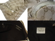 画像をギャラリービューアに読み込む, GUCCI グッチ GG アビー ワンショルダーバッグ ゴールド レザー キャンバス ハンドバッグ 190525 ロゴ ゴールド金具 美品 中古 4b006198