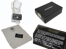 Load image into Gallery viewer, 極美品 CHANEL シャネル マトラッセ23 Wフラップ Wチェーンショルダーバッグ A01113 2番台 ココマーク ラムスキン ブラック 中古 4b006199
