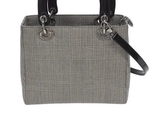 Load image into Gallery viewer, Christian Dior クリスチャンディオール レディディオール ミディアム 2WAY ハンドバッグ 千鳥格子 ブラック ホワイト 美品 中古 4b006201