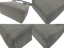 Load image into Gallery viewer, Christian Dior クリスチャンディオール レディディオール ミディアム 2WAY ハンドバッグ 千鳥格子 ブラック ホワイト 美品 中古 4b006201