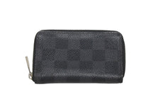 画像をギャラリービューアに読み込む, LOUIS VUITTON ルイヴィトン ジッピーコインパース ダミエグラフィット N63076 フランス製 PVC ブラック シルバー 美品 中古 4b006205
