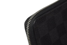 画像をギャラリービューアに読み込む, LOUIS VUITTON ルイヴィトン ジッピーコインパース ダミエグラフィット N63076 フランス製 PVC ブラック シルバー 美品 中古 4b006205