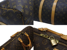 画像をギャラリービューアに読み込む, 極美品 LOUIS VUITTON ルイヴィトン キーポル バンドリエール45 ボストンバッグ M41418 モノグラム ブラウン ゴールド金具 中古 4b006206