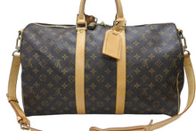 画像をギャラリービューアに読み込む, 極美品 LOUIS VUITTON ルイヴィトン キーポル バンドリエール45 ボストンバッグ M41418 モノグラム ブラウン ゴールド金具 中古 4b006206
