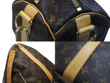 画像をギャラリービューアに読み込む, 極美品 LOUIS VUITTON ルイヴィトン キーポル バンドリエール45 ボストンバッグ M41418 モノグラム ブラウン ゴールド金具 中古 4b006206