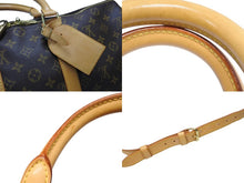 画像をギャラリービューアに読み込む, 極美品 LOUIS VUITTON ルイヴィトン キーポル バンドリエール45 ボストンバッグ M41418 モノグラム ブラウン ゴールド金具 中古 4b006206