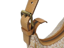 画像をギャラリービューアに読み込む, CELINE セリーヌ ワンショルダーバッグ CE00/13 キャンバス レザー ベージュ イタリア製 マカダム柄 総柄 美品 中古 4b006208