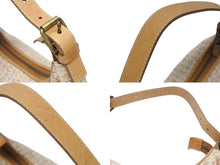 画像をギャラリービューアに読み込む, CELINE セリーヌ ワンショルダーバッグ CE00/13 キャンバス レザー ベージュ イタリア製 マカダム柄 総柄 美品 中古 4b006208