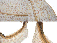 画像をギャラリービューアに読み込む, CELINE セリーヌ ワンショルダーバッグ CE00/13 キャンバス レザー ベージュ イタリア製 マカダム柄 総柄 美品 中古 4b006208