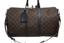 画像をギャラリービューアに読み込む, 極美品 LOUIS VUITTON ルイヴィトン キーポル バンドリエール45 ボストンバッグ M56711 モノグラムマカサー ブラウン 中古 4b006211