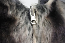 画像をギャラリービューアに読み込む, Supreme シュプリーム 20FW リバーシブル フーデッドジャケット フェイクファー ブラック グレー アクリル ポリエステル 美品 中古 4b006215