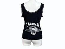 画像をギャラリービューアに読み込む, HARLEY DAVIDSON ハーレーダビッドソン タンクトップ ロゴ 薔薇 ポリエステル コットン ブラック ピンク 美品 中古 4b006220