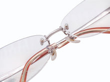 画像をギャラリービューアに読み込む, 極美品 Christian Dior クリスチャンディオール メガネ アイウェア CD7717J C7T 度入り リムレス ラインストーン 中古 4b006228