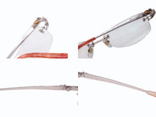 画像をギャラリービューアに読み込む, 極美品 Christian Dior クリスチャンディオール メガネ アイウェア CD7717J C7T 度入り リムレス ラインストーン 中古 4b006228