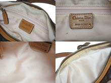 画像をギャラリービューアに読み込む, Christian Dior クリスチャンディオール ロマンティック ハンドバッグ カナージュ レザー ブラウン シルバー金具 美品 中古 4b006229