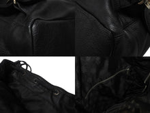画像をギャラリービューアに読み込む, 新品同様 CHROME HEARTS クロムハーツ STRANGE LOVE BAG リュック セメタリー クロスパッチ ラージクロス レザー ブラック 中古 4b006233