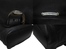 画像をギャラリービューアに読み込む, 新品同様 CHROME HEARTS クロムハーツ STRANGE LOVE BAG リュック セメタリー クロスパッチ ラージクロス レザー ブラック 中古 4b006233