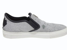 画像をギャラリービューアに読み込む, CHROME HEARTS クロムハーツ CH SLIP ON スリッポン スニーカー サイズ43 グリッター シルバー CHプラスパッチ ダガー装飾 良品 中古 4b006235