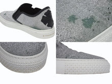 画像をギャラリービューアに読み込む, CHROME HEARTS クロムハーツ CH SLIP ON スリッポン スニーカー サイズ43 グリッター シルバー CHプラスパッチ ダガー装飾 良品 中古 4b006235