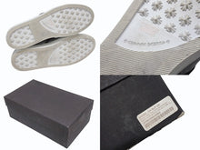 画像をギャラリービューアに読み込む, CHROME HEARTS クロムハーツ CH SLIP ON スリッポン スニーカー サイズ43 グリッター シルバー CHプラスパッチ ダガー装飾 良品 中古 4b006235
