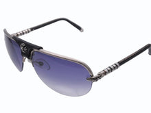 画像をギャラリービューアに読み込む, CHROME HEARTS クロムハーツ BALLS ボールズ サングラス アイウェア ティアドロップ CHプラス フローラルクロス シルバー 美品 中古 4b006237