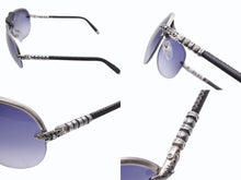 画像をギャラリービューアに読み込む, CHROME HEARTS クロムハーツ BALLS ボールズ サングラス アイウェア ティアドロップ CHプラス フローラルクロス シルバー 美品 中古 4b006237