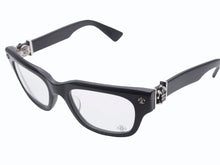 画像をギャラリービューアに読み込む, CHROME HEARTS クロムハーツ BANGADANG バンガダン サングラス サイズ52◻︎20-148 BSフレア装飾 ウェリントン ブラック 美品 中古 4b006239