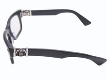 画像をギャラリービューアに読み込む, CHROME HEARTS クロムハーツ BANGADANG バンガダン サングラス サイズ52◻︎20-148 BSフレア装飾 ウェリントン ブラック 美品 中古 4b006239