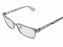 画像をギャラリービューアに読み込む, 極美品 CHROME HEARTS クロムハーツ PAWSMUC サングラス アイウェア サイズ59◻︎17-144 BSフレア装飾 メタルフレーム シルバー 中古 4b006241
