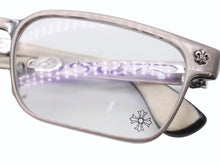 画像をギャラリービューアに読み込む, 極美品 CHROME HEARTS クロムハーツ PAWSMUC サングラス アイウェア サイズ59◻︎17-144 BSフレア装飾 メタルフレーム シルバー 中古 4b006241