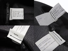 画像をギャラリービューアに読み込む, CHROME HEARTS クロムハーツ オーバルクロス ガスリンガー レザー ストローハット 帽子 サイズM 58.5cm 良品 中古 4b006244
