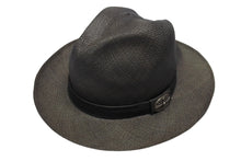 画像をギャラリービューアに読み込む, CHROME HEARTS クロムハーツ オーバルクロス ガスリンガー レザー ストローハット 帽子 サイズM 58.5cm 良品 中古 4b006244