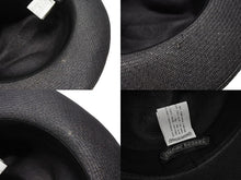 画像をギャラリービューアに読み込む, CHROME HEARTS クロムハーツ オーバルクロス ガスリンガー レザー ストローハット 帽子 サイズM 58.5cm 良品 中古 4b006244