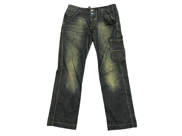 極美品 Dolce&Gabbana ドルチェ＆ガッバーナ デニムパンツ RPO460 SD638 トルコ製 コットン エラスタン ブルー サイズ48 中古 4b006247