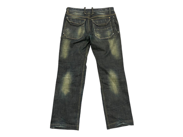 極美品 Dolce&Gabbana ドルチェ＆ガッバーナ デニムパンツ RPO460 SD638 トルコ製 コットン エラスタン ブルー サイズ48 中古 4b006247