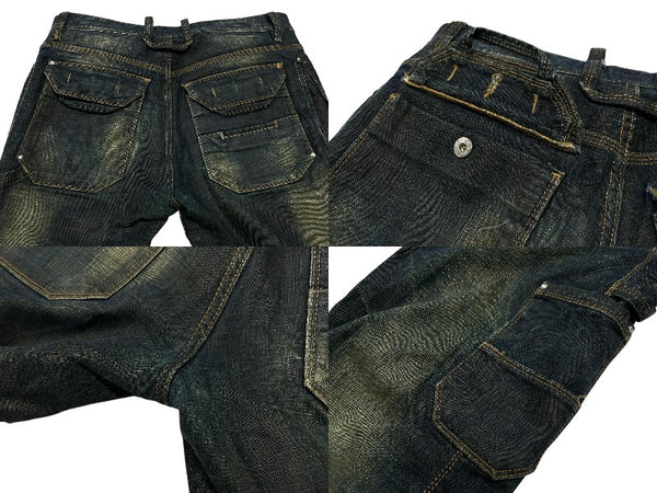 極美品 Dolce&Gabbana ドルチェ＆ガッバーナ デニムパンツ RPO460 SD638 トルコ製 コットン エラスタン ブルー サイズ48 中古 4b006247