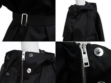 画像をギャラリービューアに読み込む, 極美品 PRADA プラダ Re-Nylon リナイロン トライアングルロゴプレート フーデッドジャケット 292255 S000 1WQ8 ブラック サイズ36 中古 4b006250