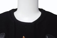 Load image into Gallery viewer, MIUMIU ミュウミュウ ダッフルコート MH1229 14年 ブラック ウール レーヨン サイズ36 美品 中古 4b006251