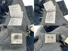 画像をギャラリービューアに読み込む, MIUMIU ミュウミュウ デニム ブルゾン ジャケット ブルー ロゴ クロップド コットン アウター GWB148 サイズ40 美品 中古 4b006252