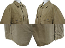 画像をギャラリービューアに読み込む, CHROME HEARTS クロムハーツ WORK DOG SHIRTS ワークドッグ シャツ ジャケット クロスボール ヘリンボーン ブラウン サイズXL 良品 中古 4b006253