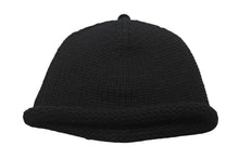 画像をギャラリービューアに読み込む, 極美品 CHROME HEARTS クロムハーツ BSフレア レザーパッチ ニットキャップ BSフレア ボタン ビーニー カシミヤ ブラック ONE SIZE 中古 4b006255