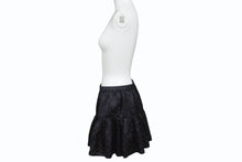 画像をギャラリービューアに読み込む, CHROME HEARTS クロムハーツ オールド 総柄 マルチモチーフ シルク ミニスカート ブラック 美品 中古 4b006257